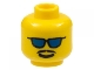 Minifig Kopf gelb 3626bpb0110