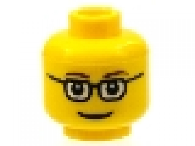 Minifig Kopf gelb 3626bpb0122