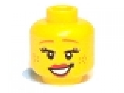 Minifig Kopf gelb 3626bpb0775