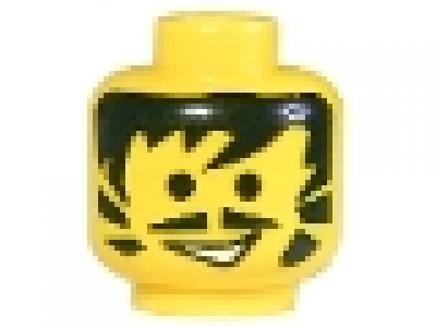 Minifig Kopf gelb 3626bpx121
