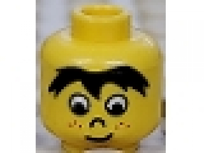 Minifig Kopf gelb 3626bpx19
