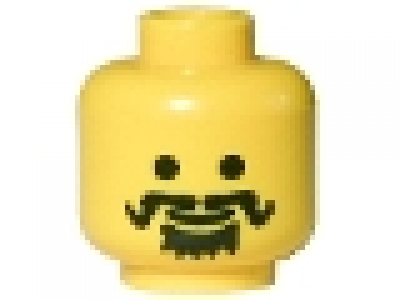 Minifig Kopf gelb 3626bpx23