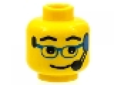Minifig Kopf gelb 3626bpx24