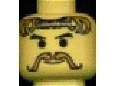 Minifig Kopf gelb 3626bpx70