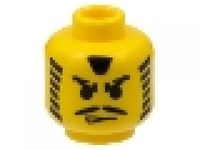 Minifig Kopf gelb 3626bpx8