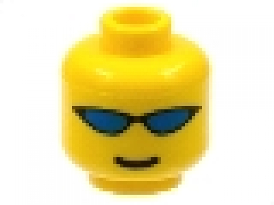 Minifig Kopf gelb 3626bpx87