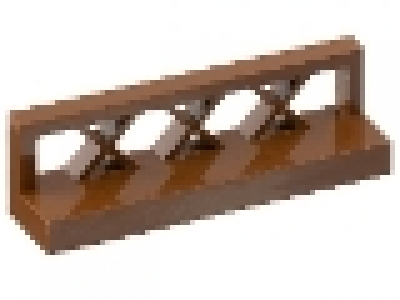 Zaun 1x4x1 braun 3633