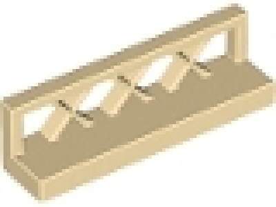 Zaun 1x4x1 tan 3633