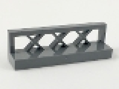 Zaun 1x4x1 neues dunkelgrau
