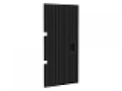 Holztür mit senkrechten Rillen 1x4x6 schwarz