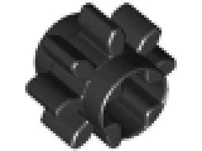 Lego Zahnrad 8 Zähne schwarz 3647
