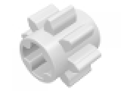 Lego Zahnrad 8 Zähne weiß 3647