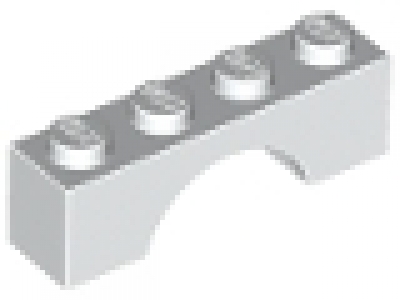 Bogen 1x4 weiß, neu