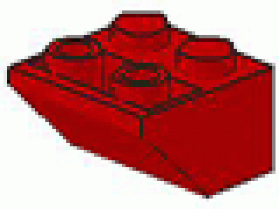 Schnäppchen 30 x Lego Schrägstein 2 x 2 45° rot
