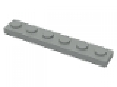 Platte 1x6 altes hellgrau