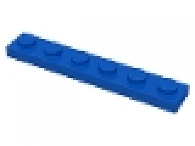 Platte 1x6 blau