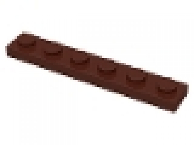 Platte 1x6  altes braun