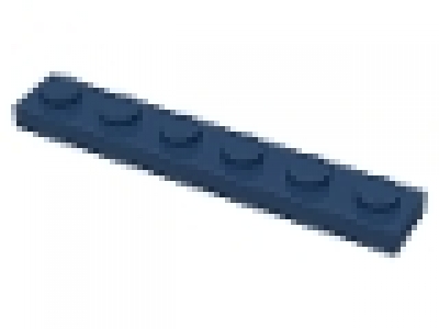 Platte 1x6 dunkelblau
