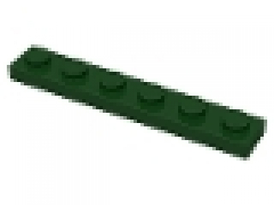Platte 1x6 dunkelgrün