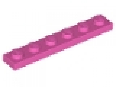 Platte 1x6 dunkelpink
