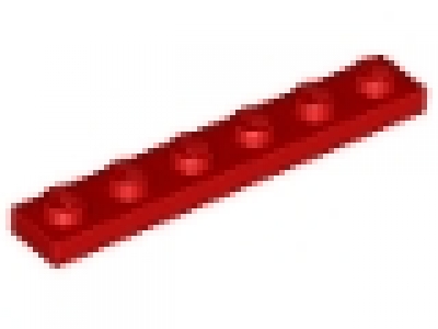 Platte 1x6 rot