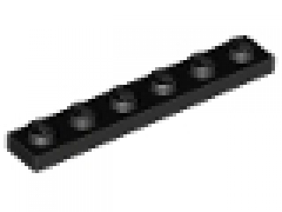 Platte 1x6 schwarz