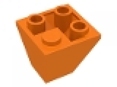 inverse Schrägsteinecke 3676 orange 45°