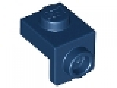 Platte mit seitlichem Knopf 36841, dunkelblau