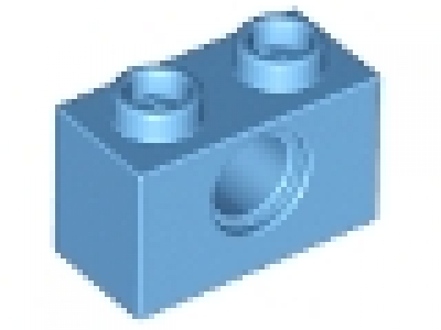 Technikstein 1x2 mittelblau