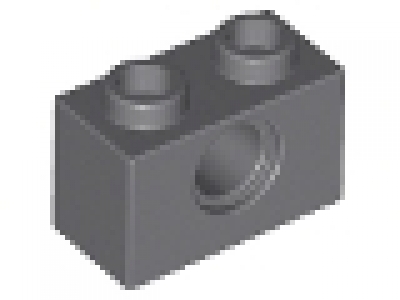 Technikstein 1x2 neues dunkelgrau 3700