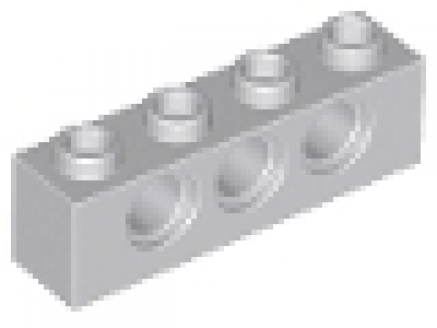 Technikstein 1x4 neues hellgrau