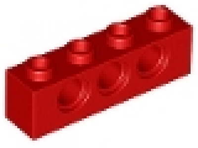 Technikstein 1x4 rot