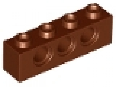 Technikstein 1x4 rotbraun neu