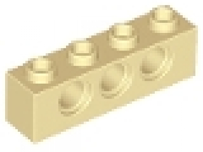 Technikstein 1x4 tan, neu