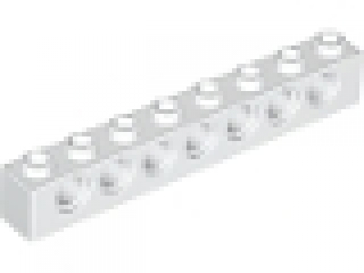 Technikstein 1x8 weiß