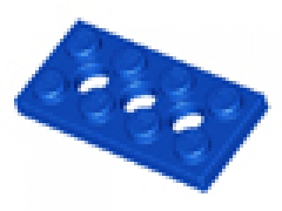 Lego Lochplatten 2x4 blau