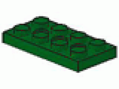 Lego Lochplatten 2x4 grün neu