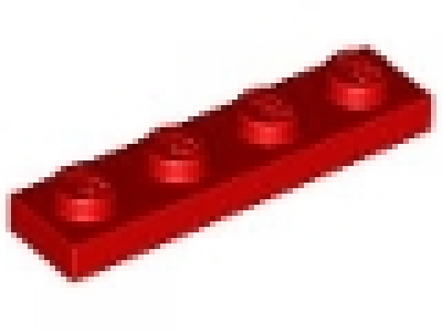 Schnäppchen 50 x Platte 1x4 rot (3710 )