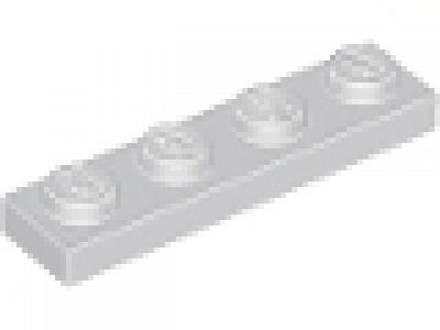 Platte 1x4 altes hellgrau