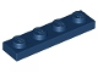 Platte 1x4 dunkelblau