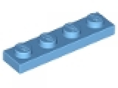 Platte 1x4 mittelblau 3710