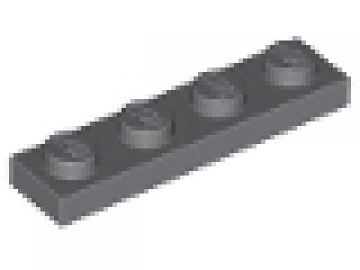 Platte 1x4 neues dunkelgrau 3710