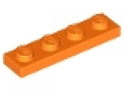 Platte 1x4 orange neu