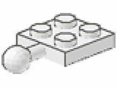 Vaterkupplung 3731 weiß 2 x 2