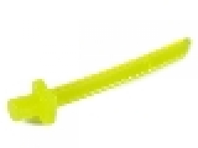 Minifigure, Weapon Sword Blade with Bar, Square Crossguard, tr neon grün