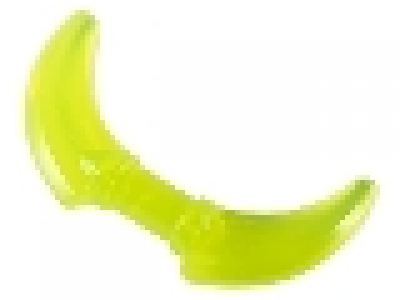Minifigure, Weapon Hook with Double Blades, tr neon grün