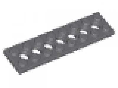 Lego Lochplatte 2x8 neues dunkelgrau