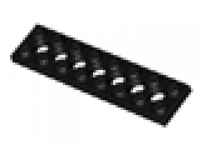 Lego Lochplatte 2x8 schwarz