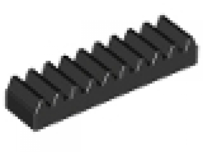 Lego Zahnstangengetriebe 3743 schwarz 1 x 4