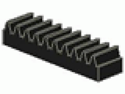 Lego Zahnstangengetriebe 3743 schwarz 1 x 4